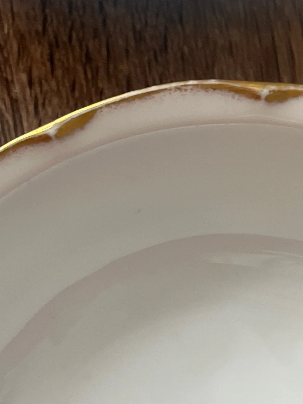 Vintage Victoria Austria White Porcelain Bowls with Gold Trim - Set of 5